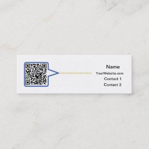 QR kodifierar visitkorten Mini Visitkort
