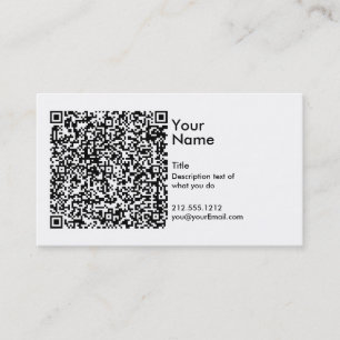 QR kodifierar visitkorten Visitkort