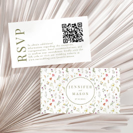 QR-kodkort för bröllop OSA av masterisk Tilläggskort