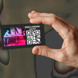 QR-kodlogotyp eller bild-Affärskort Visitkort