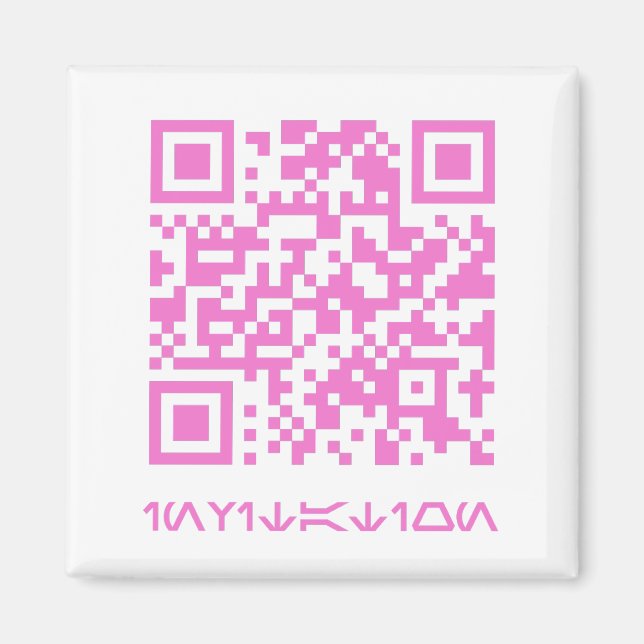 QR-kodmeddelande för HOCO-datum.b Magnet (Framsidan)