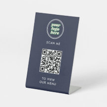 QR-kodmeny | Logotyp Navy Contacless Modern