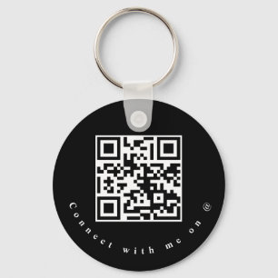 QR-kodnyckelkedja för Social Media Business Nyckelring
