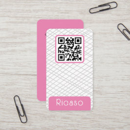QR-kodrad Mönster-Personlig Visitkort