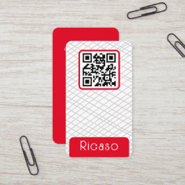 QR-kodrad Mönster-Personlig Visitkort
