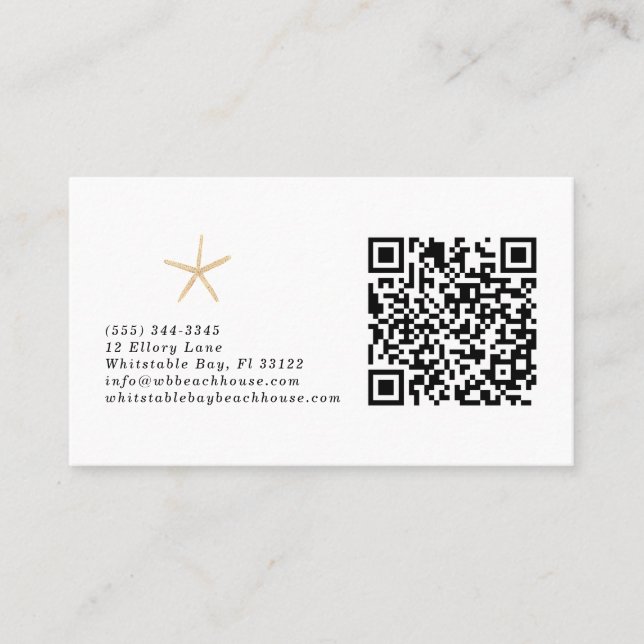 QR-kodsektionersegment - bockhus B&B Visitkort (Framsida)