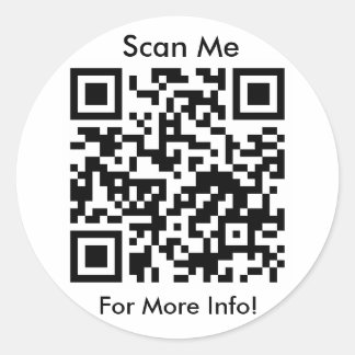 QR-kodsetikett Lakan Runt Klistermärke