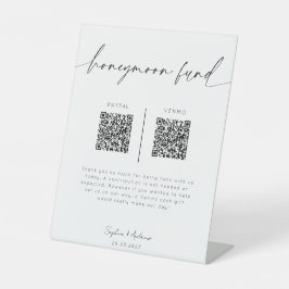 QR-kodsignatur för Honeymånfond | Minimalistiskt B