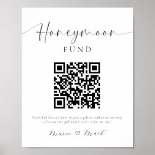 QR-kodsignatur för Honeymånfond Poster