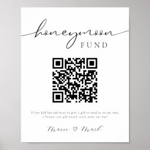 QR-kodsignatur för Honeymånfond Poster