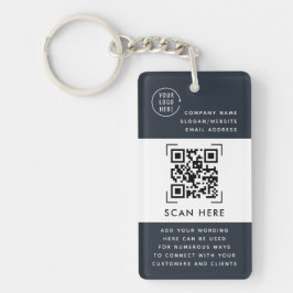 QR-kodskanning | Affärslogotyp Kampanjmaterial Nyckelring