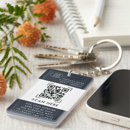 QR-kodskanning | Affärslogotyp Kampanjmaterial Nyckelring