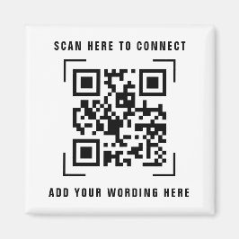 QR-kodskanning | Affärslogotyp Reklammagnet Magnet