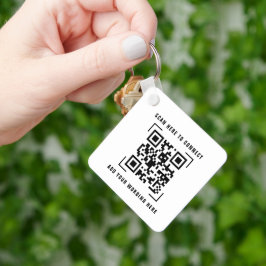 QR-kodskanning | Företagets logotyp Reklamnyckelri Nyckelring