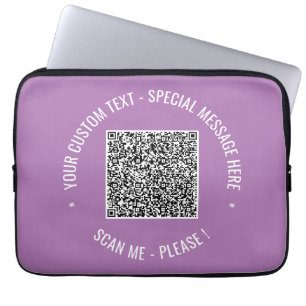 QR-kodskanningsinformationstext och Färg Laptop sl Fodral