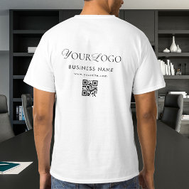QR-kodskanningstext för Logotypen Long Business Co T Shirt