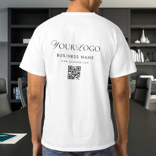 QR-kodskanningstext för Logotypen Long Business Co T Shirt