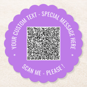 QR-kodsökning och Papper text Underlägg Välj Färg