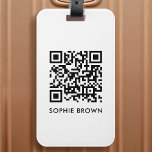 QR-kodsökning om Borttappaden kontaktar minimalt e Bagagebricka<br><div class="desc">En enkel anpassningsbar QR-kod för bagagetagg i snyggten är utformad i en modern, minimalistisk typografi på en vit bakgrund. QR-koden och namn kan lätt vara personlig för att göra en design så unik som du är! Perfekten har skräddarsytt gåva eller tillbehör för att säkerställa att ditt bagage återlämnas på ett...</div>