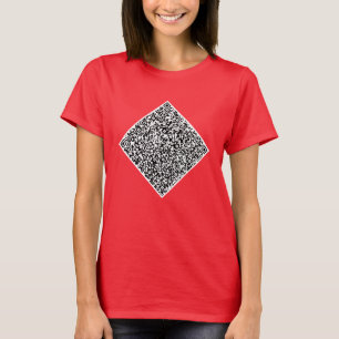 QR-kodsökningsinformation Anpassningsbar för egen T Shirt