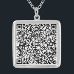 QR-kodsökningsinformation om ditt Personlig-presen Silverpläterat Halsband<br><div class="desc">Utforma dina egna Necklaces-Personliger med QR-kodsökningsinformationen - Speciell Mecklace Gift - Lägg till QR-koden - Bild eller Foto / eller Namn - Anpassningsbar Text - Ändra storlek och flytta eller ta bort / lägg till Inslag - Bild / Text med anpassning Verktyg. Menyn / Lägg till din favoritbakgrund / eller...</div>