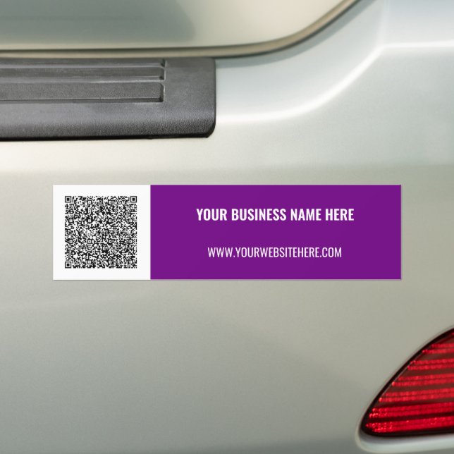 QR-kodtext Business Promoción Bumper-etikett Bildekal (På Bil)