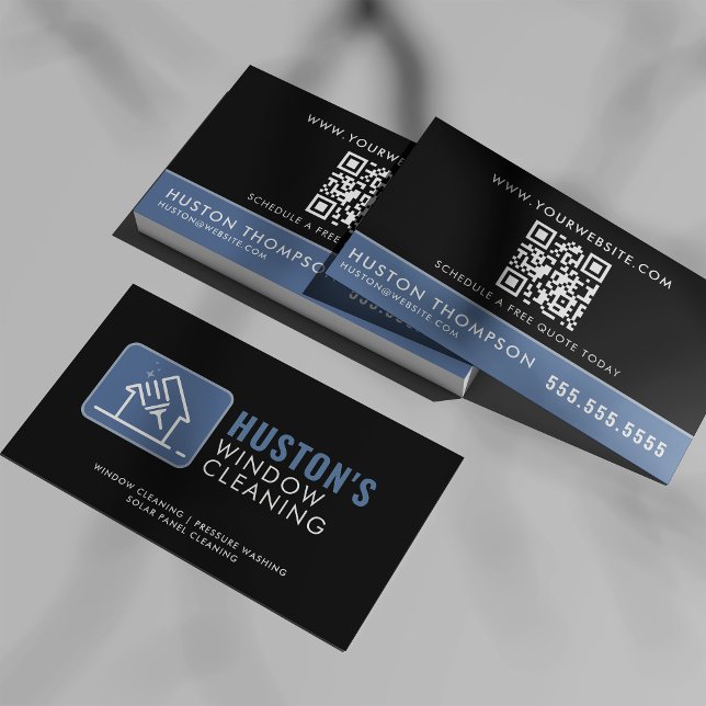 QR-kodtryck Tvättande strömförbrukning Tvättar fön Visitkort (Skapare uppladdad)