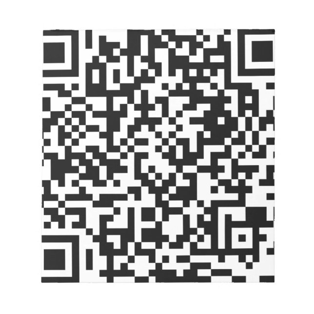 QR-kodutformning Anteckningsblock (Framsida)