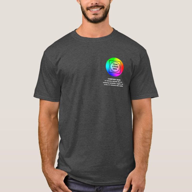 QR Logotyp Branding Enhetlig Personal T-Shirt (Framsida)