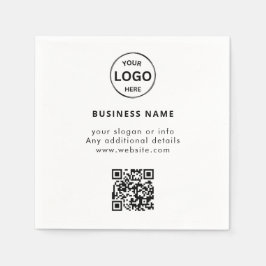 QR-Logotyp - Business Minimalist - enkel Pappersservett