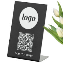 QR-Logotyp - Business Scan to Order Black
