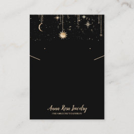 *~* QR Logotyp Cosmic Måne Jewelry Earring Necklac Visitkort