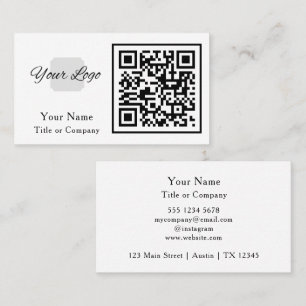 QR-Logotyp - enkel Professionell Visitkort