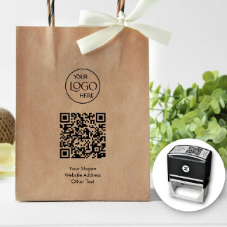 QR-Logotyp för företag - Främjande modern Självfärgande Stämpel
