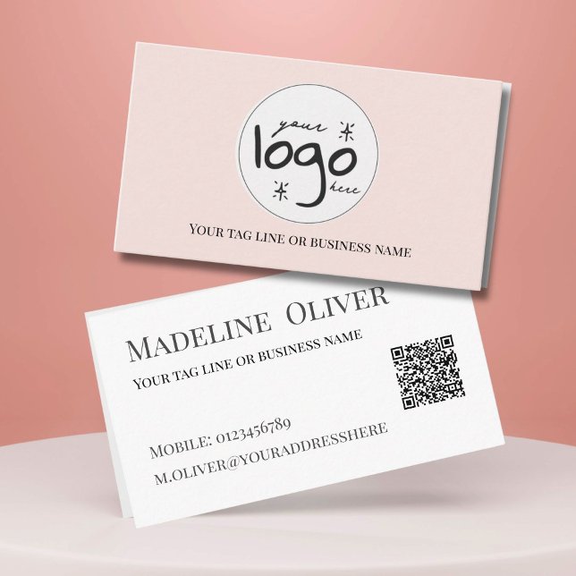 QR-Logotyp Modern enkel  Visitkort (Skapare uppladdad)