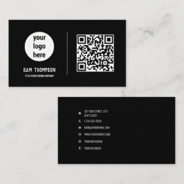 QR-Logotyp - modern minimalistisk Visitkort