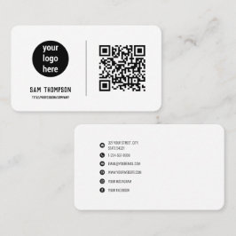 QR-Logotyp - modern minimalistisk Visitkort
