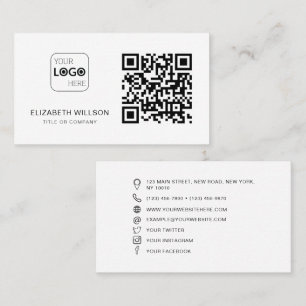 QR-Logotyp - Modern Professionell Visitkort