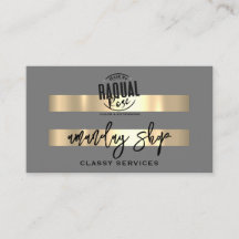 QR Logotyp Online Shop Guld Grått Professionell