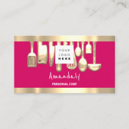 QR Logotyp Personal Chef Cooking Restaurant Food R Visitkort