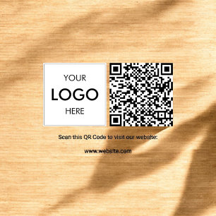 QR Logotyp Professionell Rubber Frimärke Stämpel