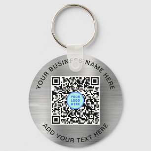 QR-Logotyp - säljfrämjande åtgärder för Silver Nyckelring