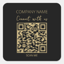 QR-Logotyp - svart, modern