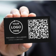 QR-Logotyp - svart, modern Professionell