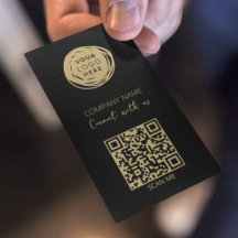 QR-Logotyp - svart, modern