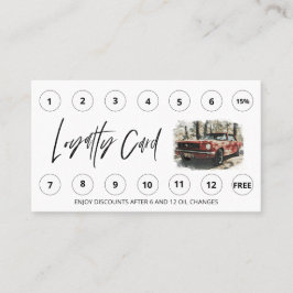 *~* QR Lube Car Tvättar - LOGOTYP Rewards Tack aut Lojalitetskort