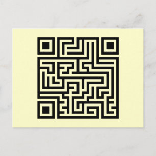 QR Maze Vykort