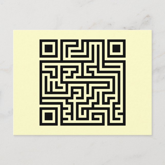 QR Maze Vykort (Framsida)