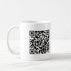 "QR mig KASSASKÅP" svartmugg Kaffemugg