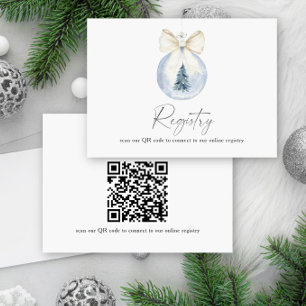 QR-Möhippa för Winter-eleganten för registret Tilläggskort